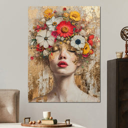 Golden Petal Dreams - NicheCanvas