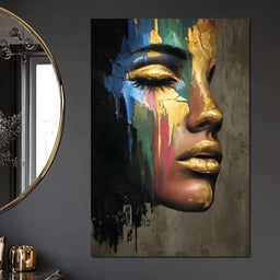 Golden Silhouette Awakening - NicheCanvas