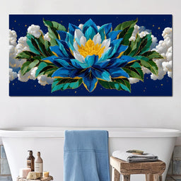 Starfield Lotus Radiance - NicheCanvas