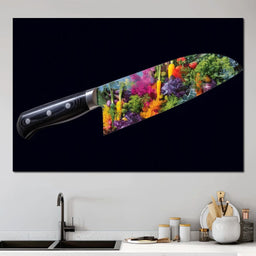 Vibrant Veggies Chef Knife - NicheCanvas