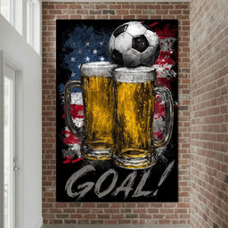 USA Soccer Beer Mugs Goal - NicheCanvas