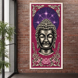 Celestial Lotus Buddha Calm - NicheCanvas