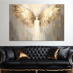 Heavenly Guardian Silhouette - NicheCanvas