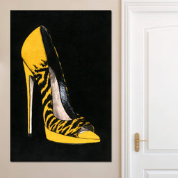 Bold Tiger Stripe Stiletto Power - NicheCanvas