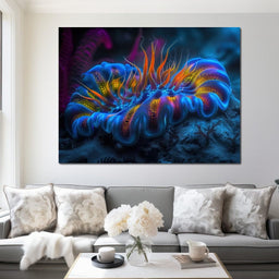 Neon Sea Bloom - TooplesArt - NicheCanvas