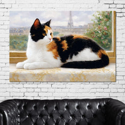 Parisian Feline Afternoon - NicheCanvas