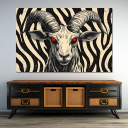 Infernal Ram of Shadows - NicheCanvas