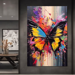 Technicolor Lepidoptera - NicheCanvas