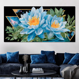 Stellar Lotus Blossom Radiance - NicheCanvas