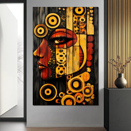 Radiant Cubist Reflections - NicheCanvas