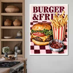 Midnight Snack At The Retro Diner - NicheCanvas