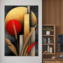 Sunset Geometry - TooplesArt - NicheCanvas