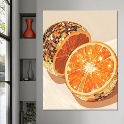 Sparkling Citrus Disco Slice - NicheCanvas