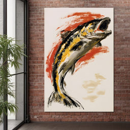 Leaping Through The Vivid Current - NicheCanvas