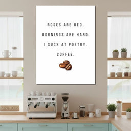 Morning Ode to Caffeine Humor - NicheCanvas