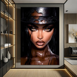 Enigmatic Stares in Shadow - NicheCanvas