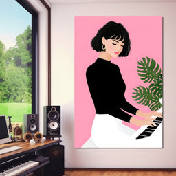 Melody on Rose Studio Keys - NicheCanvas