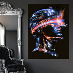 Synthwave Abstract Master Mind - NicheCanvas