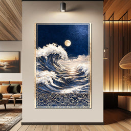 Golden Tide Under A Silent Moon - NicheCanvas