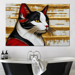 Majestic Feline Stare - NicheCanvas