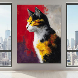 Golden Calico Cat Profile - NicheCanvas