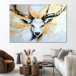 Majestic Stag Radiance - NicheCanvas