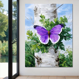 Butterfly Dreams Forest Canvas - NicheCanvas