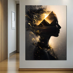 Golden Desert Queen Awakening - NicheCanvas