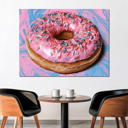 Pink Donut - NicheCanvas