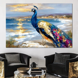 Gilded Peacock Shorelight - NicheCanvas