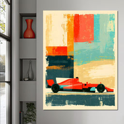 High Velocity Momentum On The Track - NicheCanvas