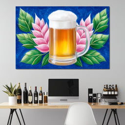 Floral Refreshment Beer Fusion - NicheCanvas