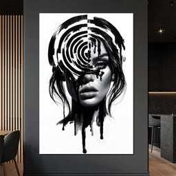 Liquid Thoughts Dissolving Into Form - NicheCanvas