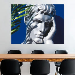 Classical Reverie Under Palm - NicheCanvas