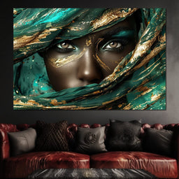 Emerald Gaze Gold Essence - NicheCanvas