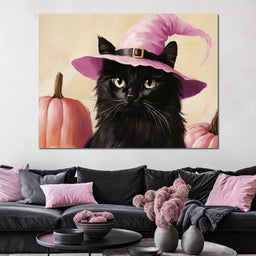 Enchanted Witchy Black Cat Charm - NicheCanvas