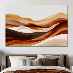 Sahara Dunes Earth Tones - NicheCanvas
