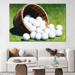 Basket of Golfing Dreams - NicheCanvas