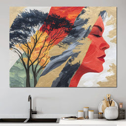 Tree of Vibrant Reflections - NicheCanvas