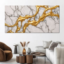 Marble River of Gold - TooplesArt - NicheCanvas