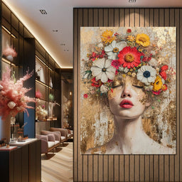 Golden Petal Dreams - NicheCanvas