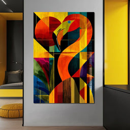 Chromatic Crane Impressions - NicheCanvas