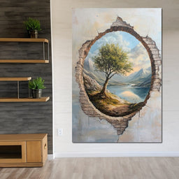 Panoramic Tranquility Portal - NicheCanvas
