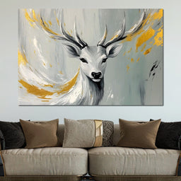 Golden Stag Elysian - NicheCanvas