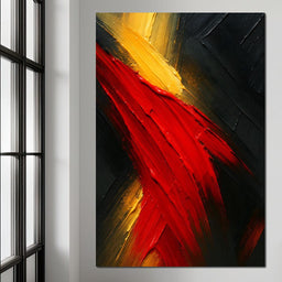 Fiery Fusion of Passion - NicheCanvas