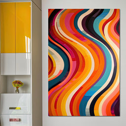 Vibrant Waves of Harmony - NicheCanvas