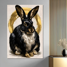 Gilded Hare of the Silent Circle - NicheCanvas
