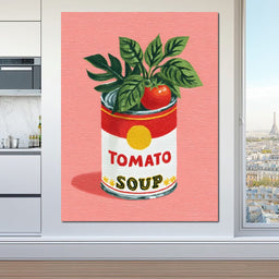 Pop Tomato Soup Garden Can - NicheCanvas