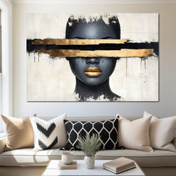 Golden Silence Enigma - NicheCanvas