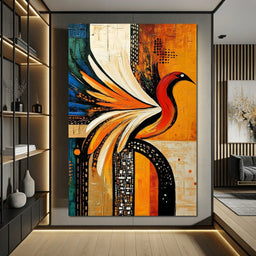 Vivid Phoenix Harmony Flight - NicheCanvas